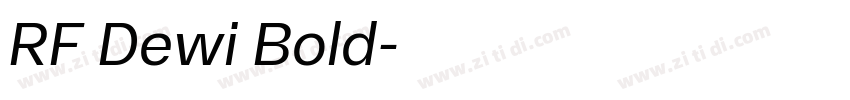 RF Dewi Bold字体转换 RF Dewi Bold字体转换